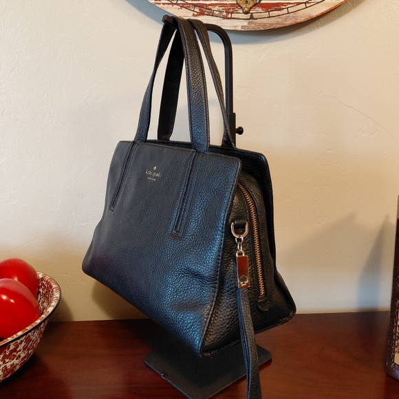 Kate Spade Black Pebbled Leather Shoulder Bag - Picture 7 of 13